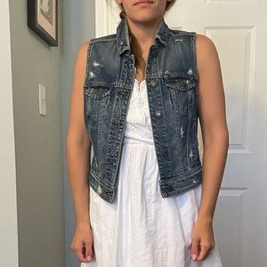 Jean jacket vest